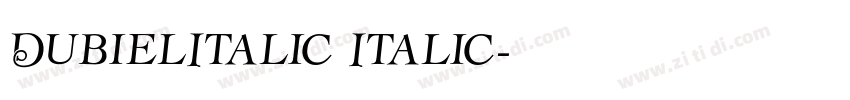 DubielItalic Italic字体转换